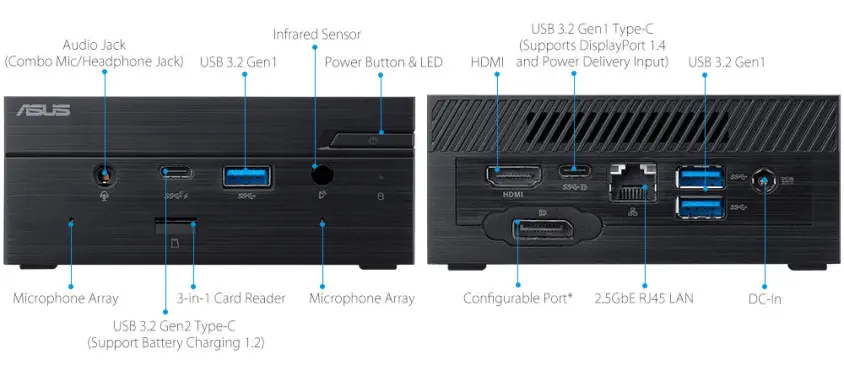 Asus PN51-S1-B-B3236MV Barebone Mini PC