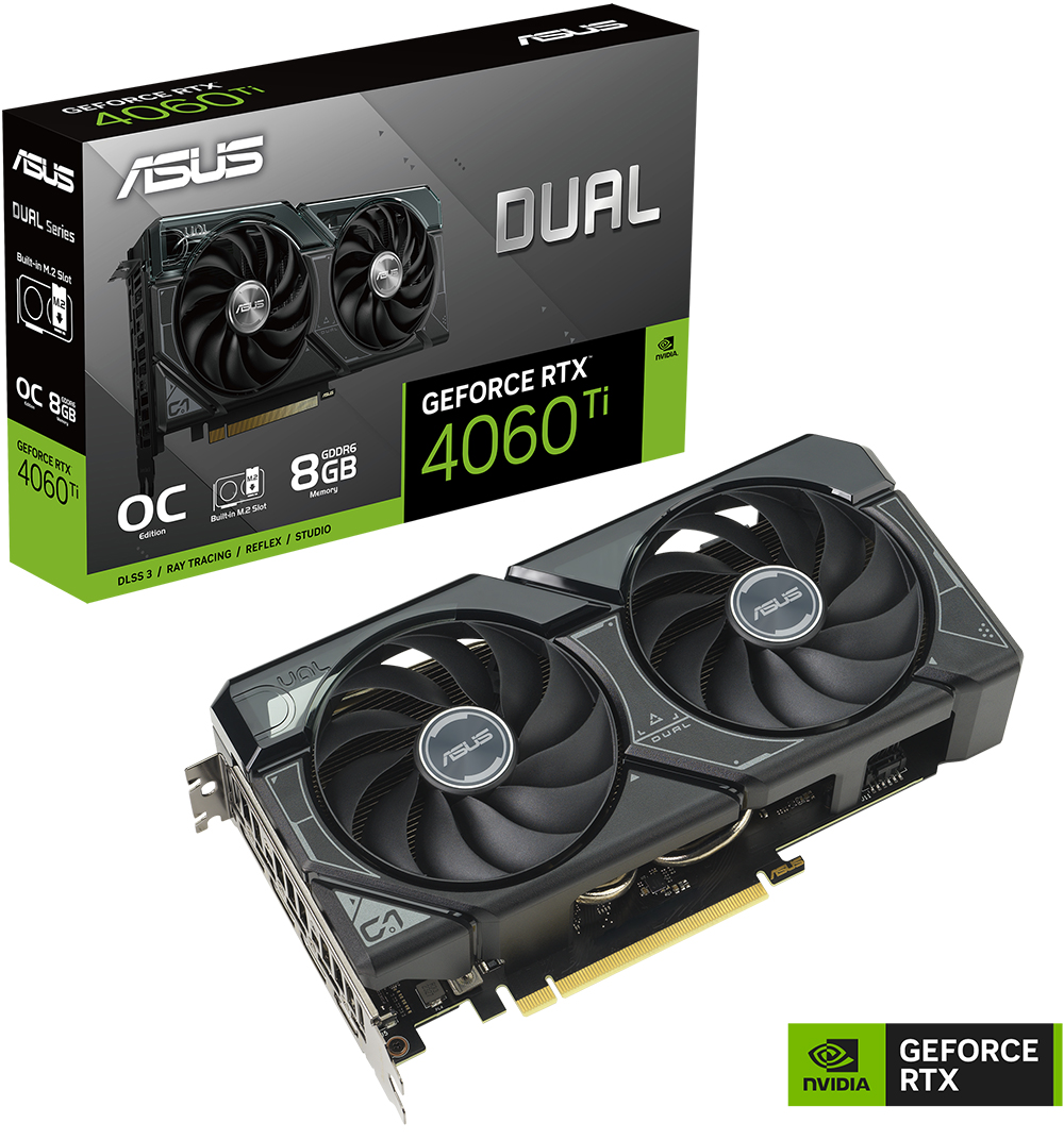 ASUS Dual GeForce RTX™ 4060 Ti SSD OC Edition 8GB GDDR6