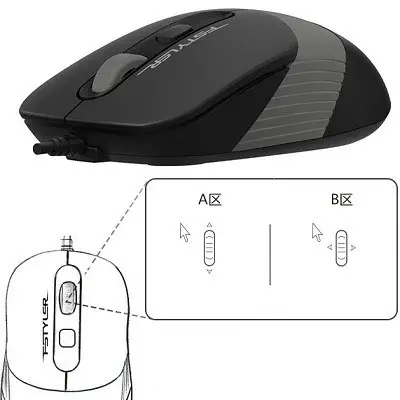 A4 Tech FM10 Kablolu Gri Mouse