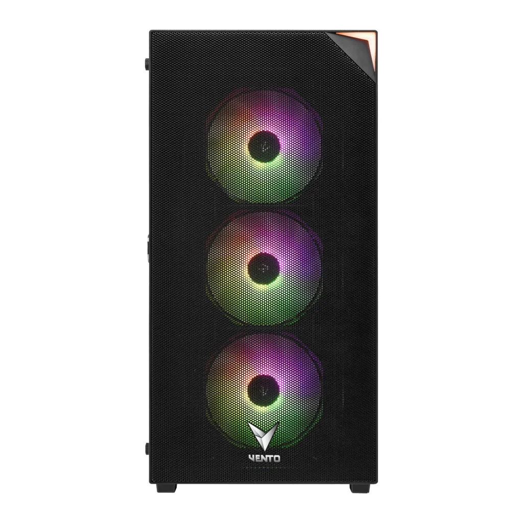 VENTO FSP VG3400S 750W 80+ GEN5 4x120mm RGB Fan Temperli Cam USB 3.0 Mesh ATX Gaming Kasa